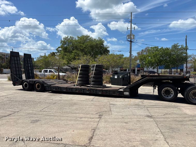 image for item EA5480 1981 Chancey LBT35SPSD lowboy equipment trailer