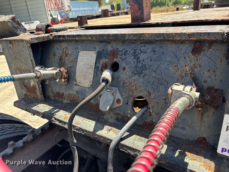 image for item EA5480 1981 Chancey LBT35SPSD lowboy equipment trailer