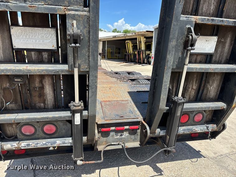 image for item EA5480 1981 Chancey LBT35SPSD lowboy equipment trailer
