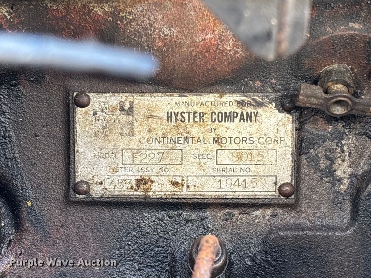 image for item EA5482 1969 Hyster H80C forklift