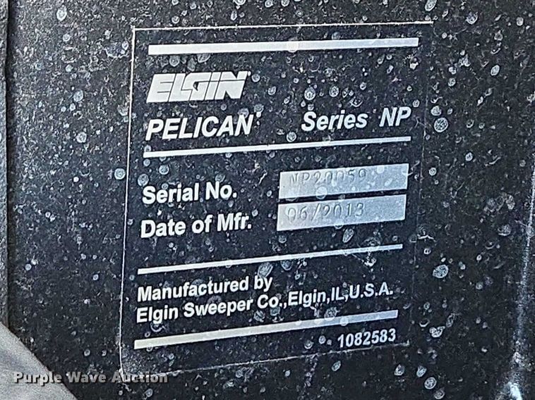 image for item EB1383 2013 Elgin Pelican NP street sweeper