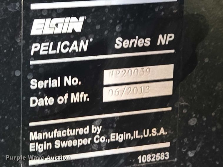 image for item EB1383 2013 Elgin Pelican NP street sweeper