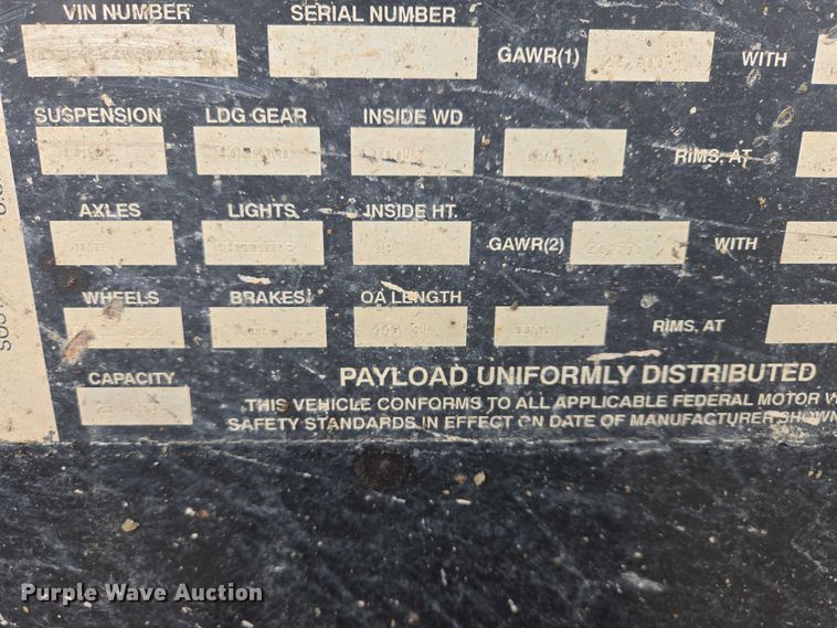 image for item EB1384 1997 Circle R 34HSD side dump trailer