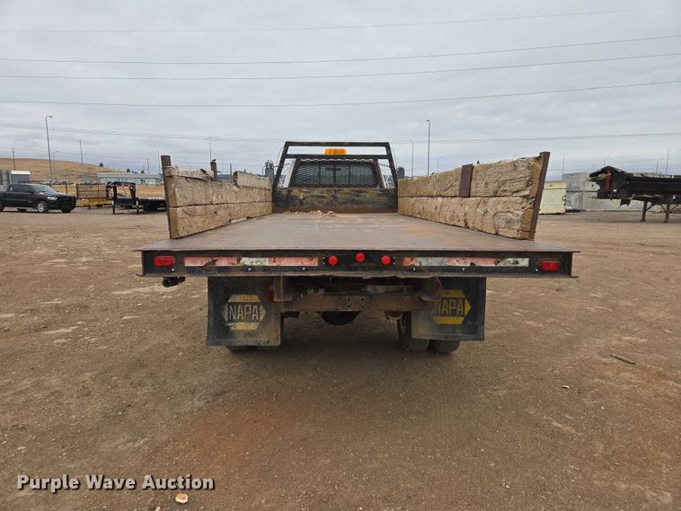 image for item EB1385 1992 Ford F600 dump flatbed truck