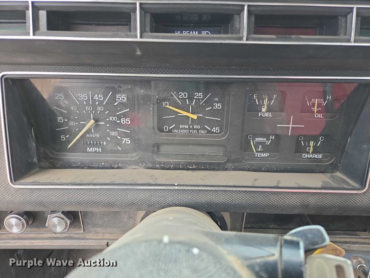 image for item EB1385 1992 Ford F600 dump flatbed truck