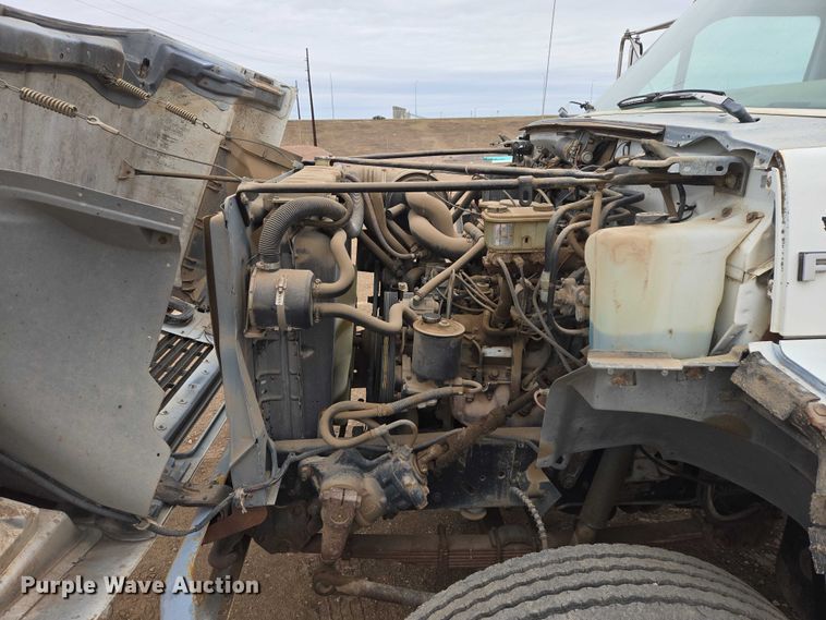 image for item EB1385 1992 Ford F600 dump flatbed truck