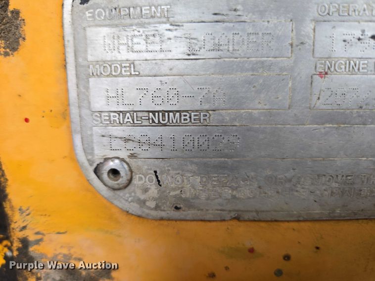 image for item EB1389 2007 Hyundai HL760-7A wheel loader