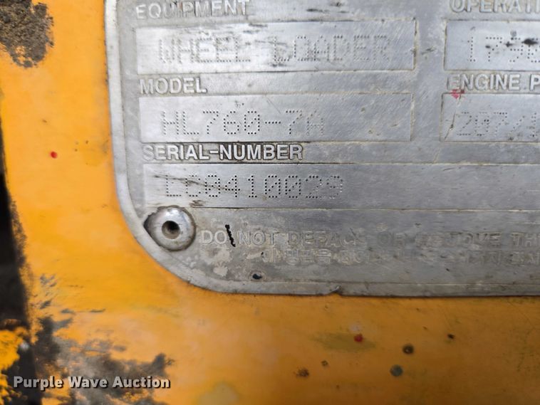 image for item EB1389 2007 Hyundai HL760-7A wheel loader