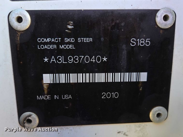 image for item EB1392 2010 Bobcat S185 skid steer loader