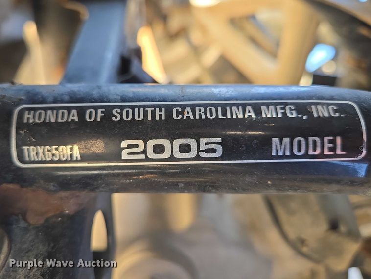 image for item EB1398 2005 Honda Rincon ATV