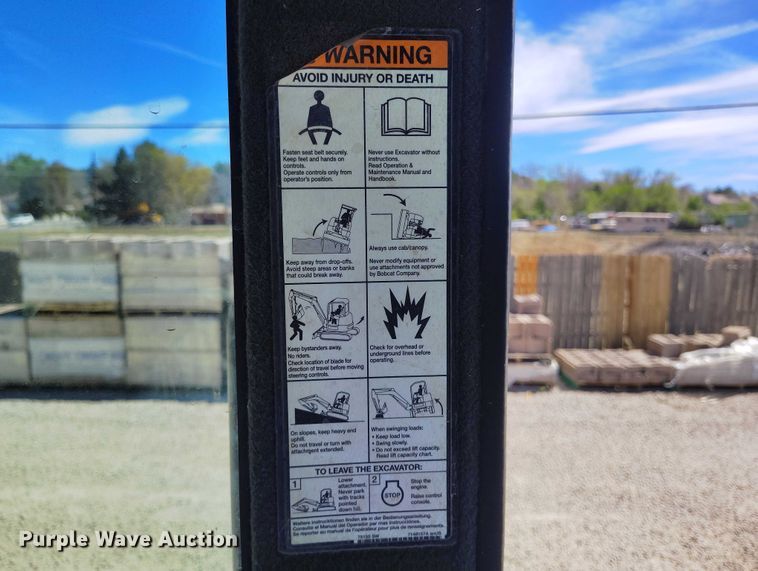 image for item ED0018 2013 Bobcat E35 mini excavator