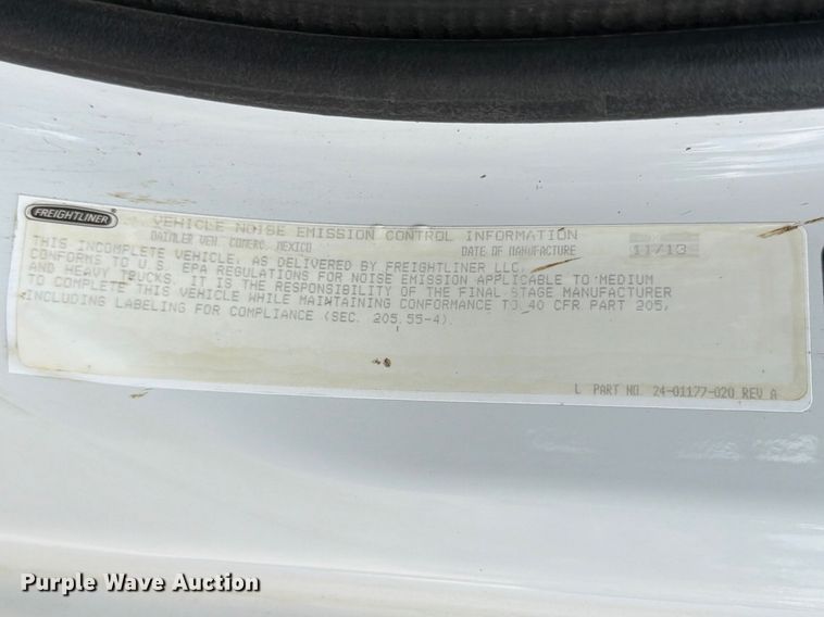 image for item ED5192 2014 Freightliner Business Class M2 utility / service truck