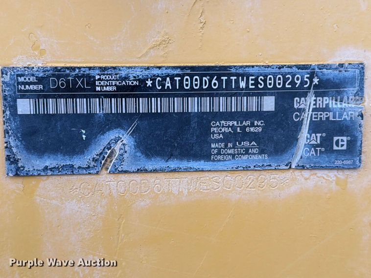 image for item ED5200 2014 Caterpillar D6T XL dozer