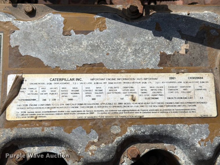 image for item ED5202 2002 Freightliner FL80 crane truck