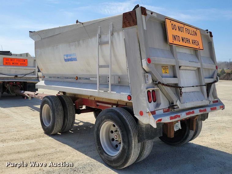 image for item EE0917 1997 Hawkeye end dump pup trailer