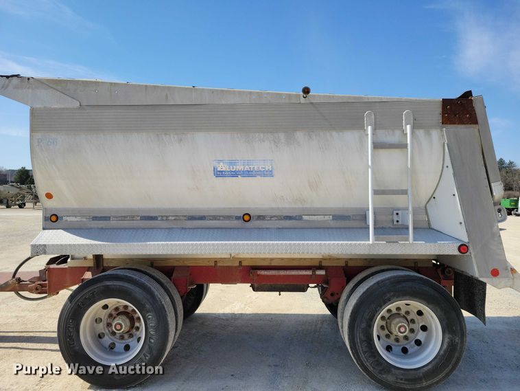 image for item EE0917 1997 Hawkeye end dump pup trailer