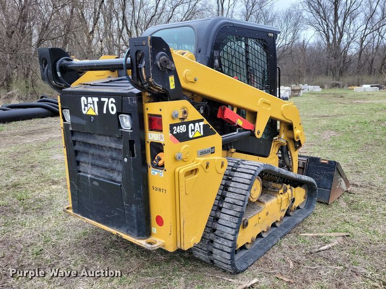 image for item EE0925 2019 Caterpillar 249D tracked skid steer loader