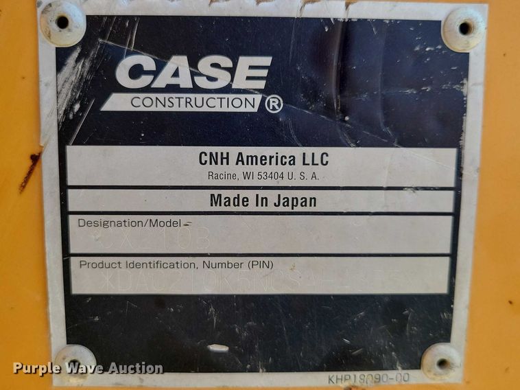 image for item EE0937 2012 Case CX210B excavator