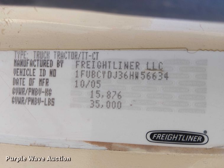 image for item EE5237 2006 Freightliner Business Class M2 water truck