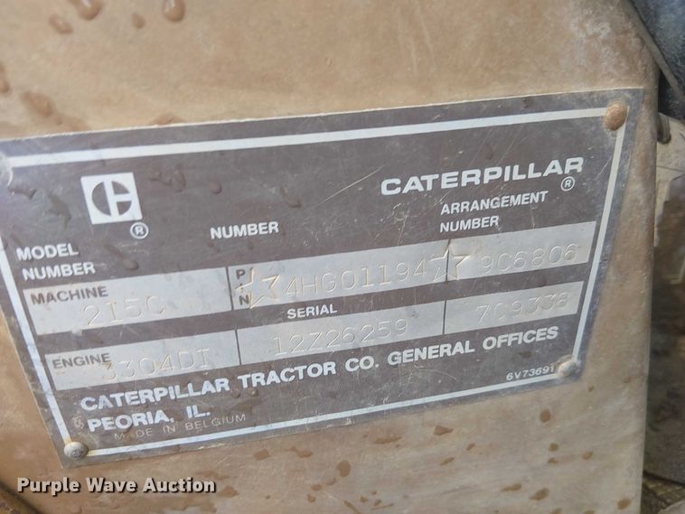 image for item EE5247 1988 Caterpillar 215 C excavator