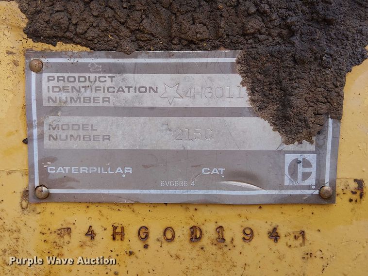 image for item EE5247 1988 Caterpillar 215 C excavator
