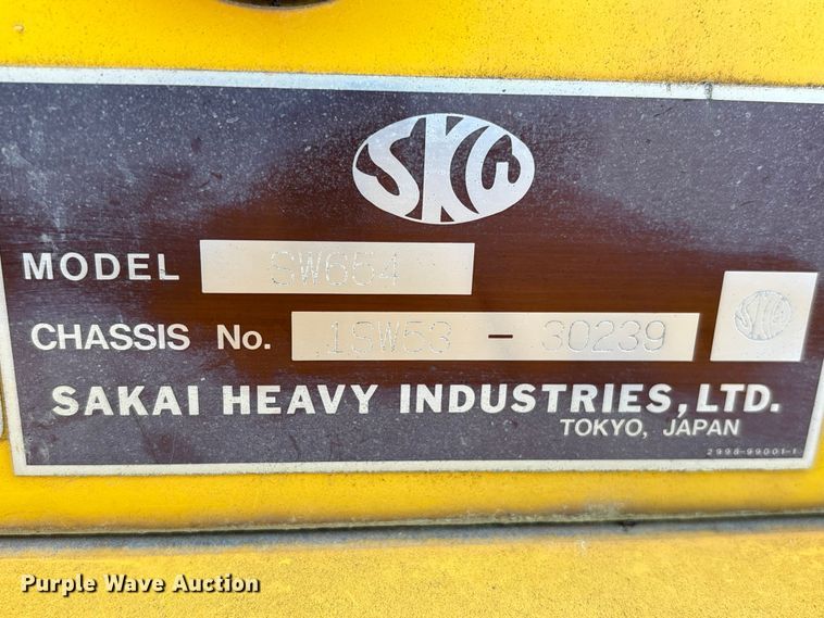 image for item EF1039 2019 Sakai SW654 double drum vibratory roller