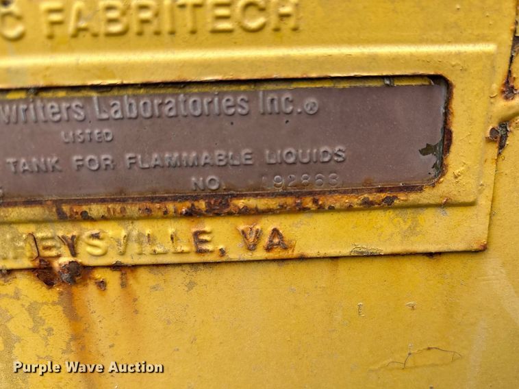 image for item EF1055 Under Writers oil tank