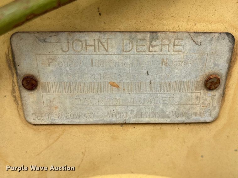 image for item EF1066 2001 John Deere 410G backhoe