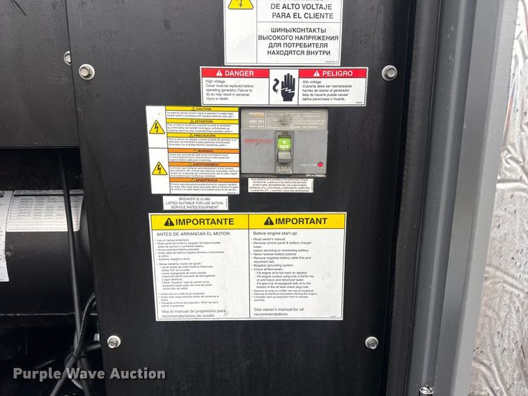 image for item EG2159 2014 Generac generator