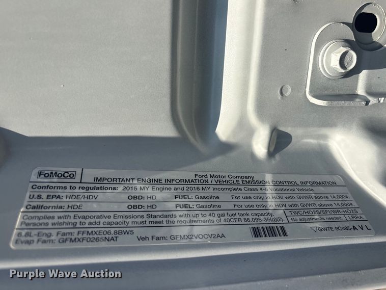 image for item EG8906 2016 Ford F450 Super Duty XL flatbed truck