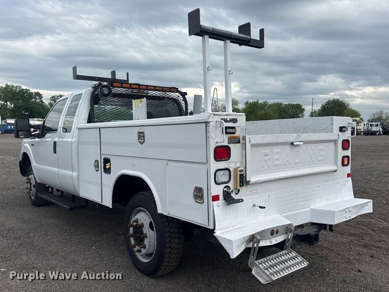 image for item EG8968 2015 Ford F250 Super Duty Ext. Cab utility bed pickup truck