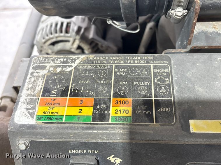 image for item EI5781 2010 Husqvarna FS6600D concrete saw