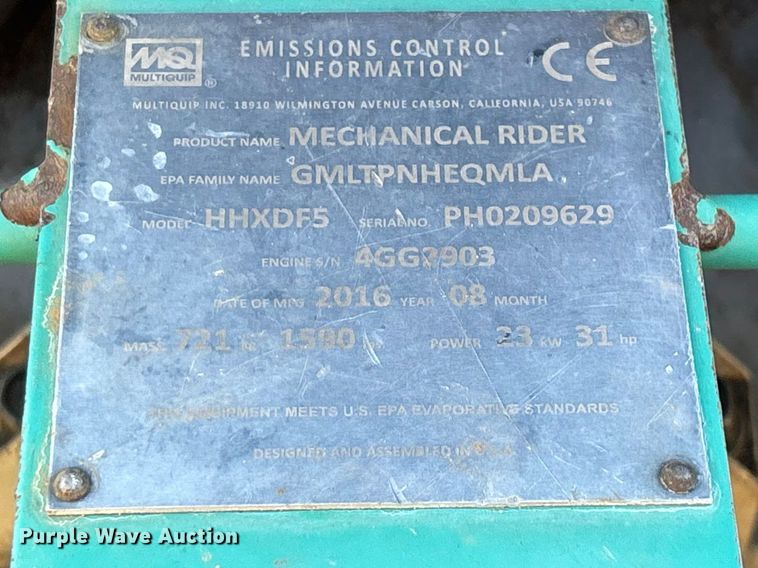 image for item EO4144 Whiteman HHXDF5 power trowel