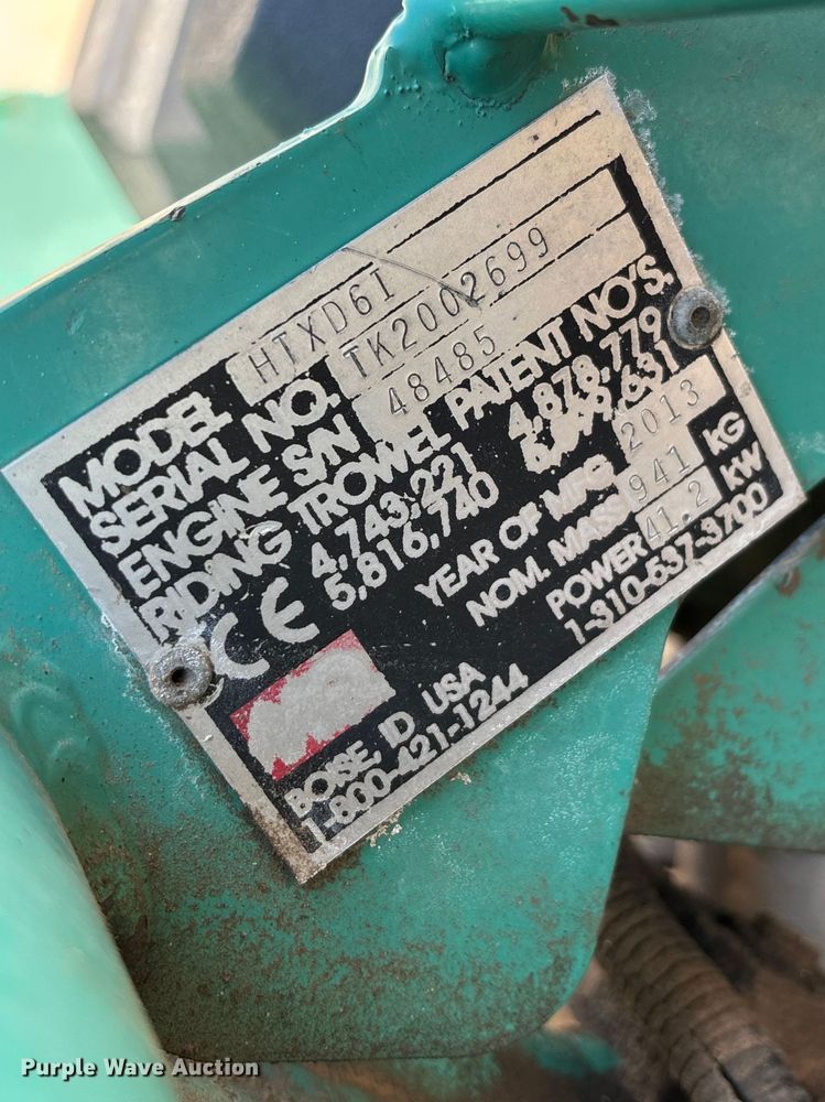 image for item EO4145 Whiteman HTXD6T power trowel