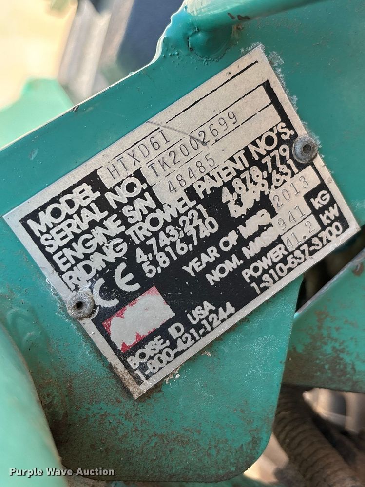 image for item EO4145 Whiteman HTXD6T power trowel