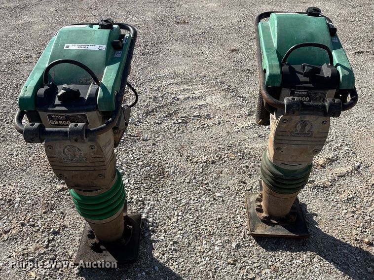 image for item EO4157 (2) Wacker BS600 plate compactors