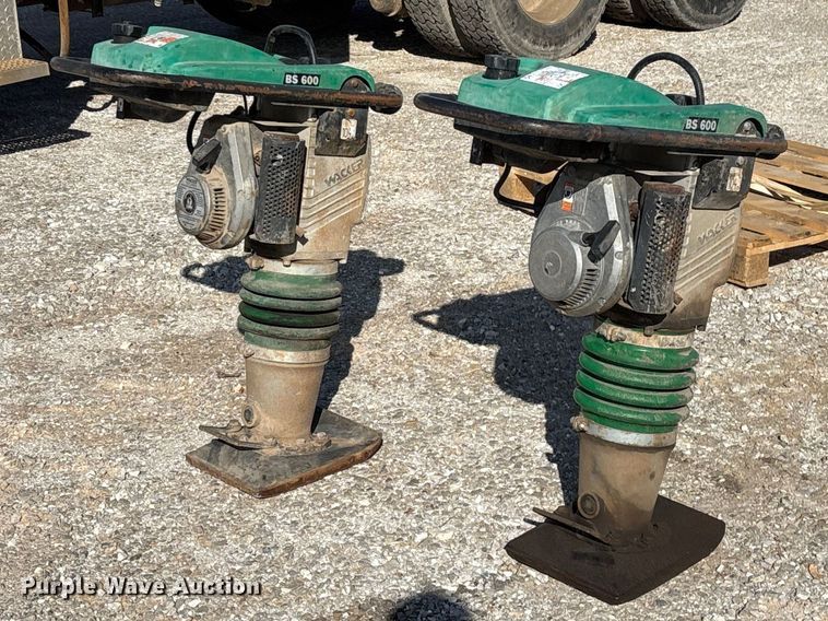 image for item EO4157 (2) Wacker BS600 plate compactors