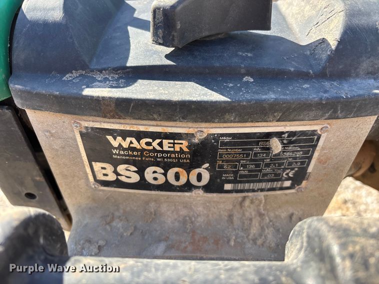image for item EO4157 (2) Wacker BS600 plate compactors
