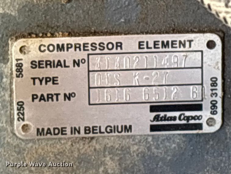 image for item EO4169 Atlas Copco XAS 96 185 CFM air compressor