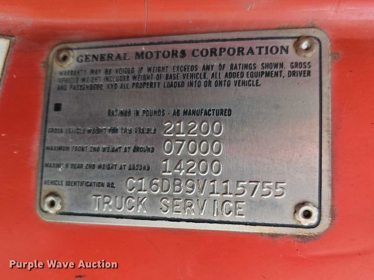 image for item EO7210 1979 Chevrolet C70 bucket truck