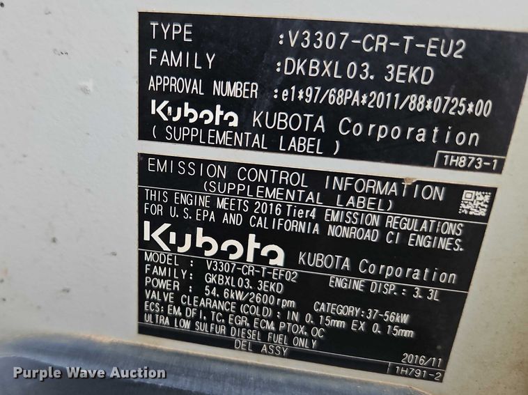 image for item EO7240 2017 Takeuchi TL10V2 tracked skid steer loader