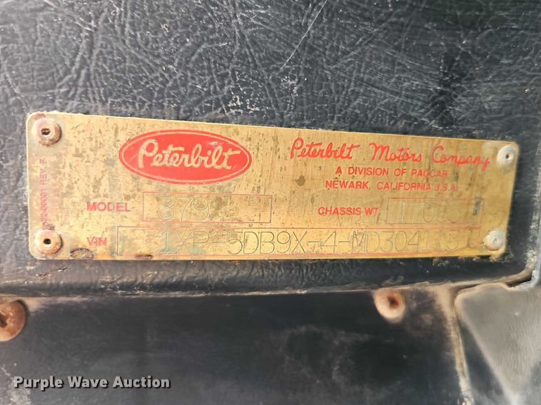 image for item EO7241 1991 Peterbilt 379 dump truck
