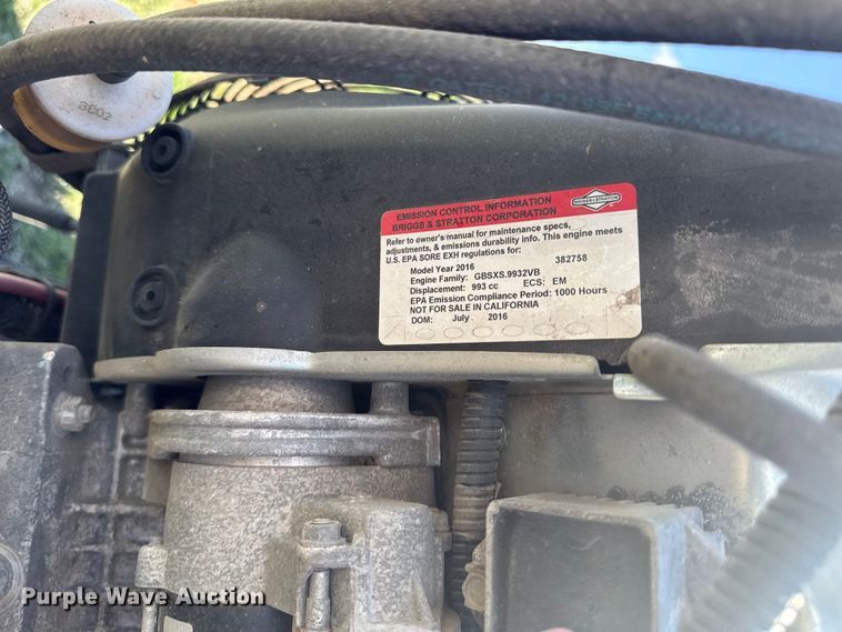 image for item EQ5013 2017 Vermeer SC362 stump grinder