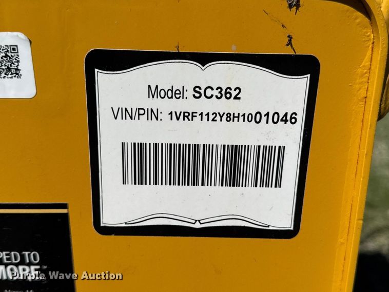 image for item EQ5013 2017 Vermeer SC362 stump grinder