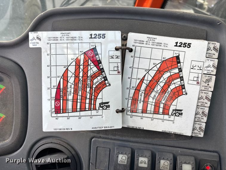 image for item ER7525 2016 JLG 1255 telehandler