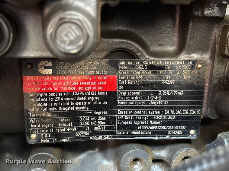 image for item ER7527 2015 JLG 10054 telehandler