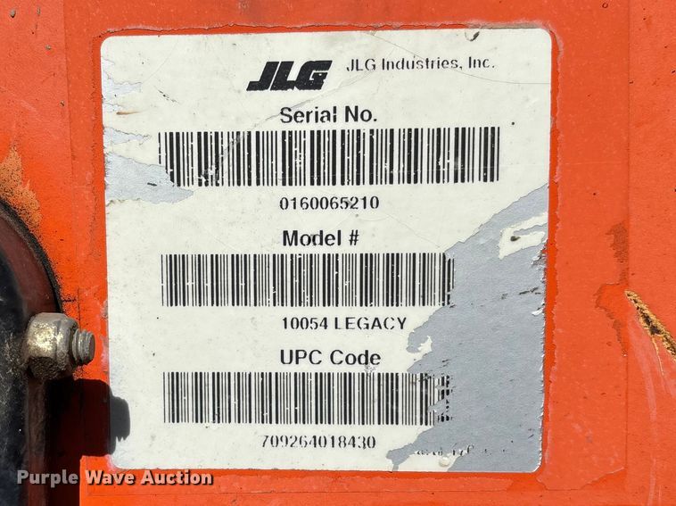 image for item ER7527 2015 JLG 10054 telehandler