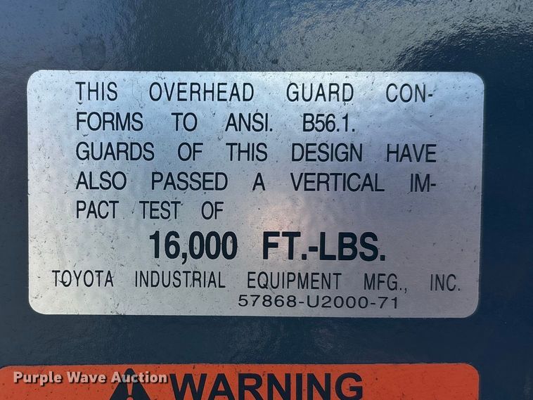 image for item ER7535 2013 Toyota 8FGU18 forklift