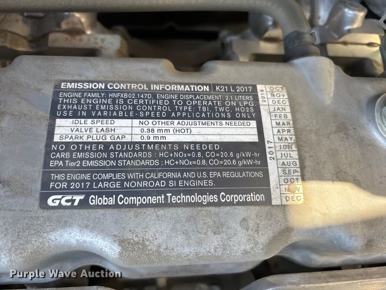 image for item ER7536 2017 UniCarriers PF50 forklift