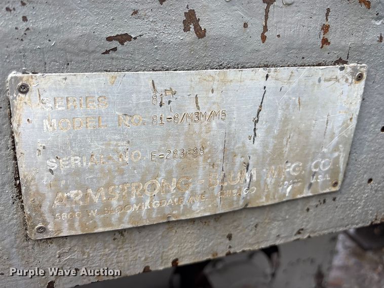 image for item ES8737 2007 Armstrong-Blum 81-8/M3M/M5 metal band saw